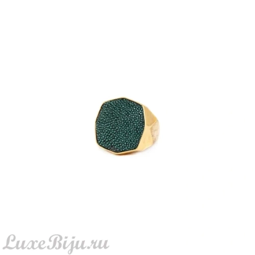 Кольцо Nature Bijoux, Oxford, тамариндовое дерево, кожа ската, NB22.2-19-24555 синий, 18 фото 2