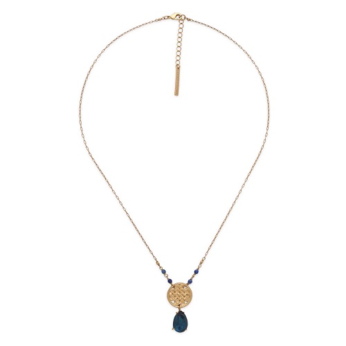 Колье Franck Herval, Charlie, с кристаллом Swarovski и лазуритом, FH26.2-15-64703 синий