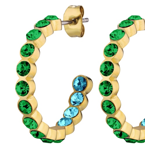 Серьги Dyrberg Kern HOLLY SG GREEN, 390107 фото 3