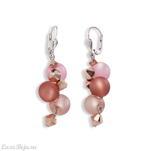 Серьги Coeur de Lion Rose-Beige 4994/20-1910