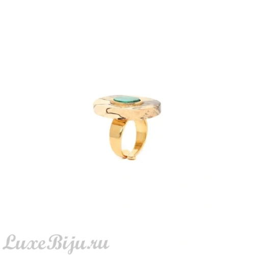 Кольцо Nature Bijoux, Bergame, разъемное,тамариндовое дерево и малахит, NB22.2-19-24510 бежевый фото 2