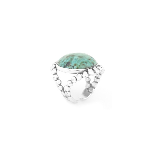 Кольцо Nature Bijoux, Mara, разъемное, с бирюзой, NB24.2-19-25686 зеленый фото 2