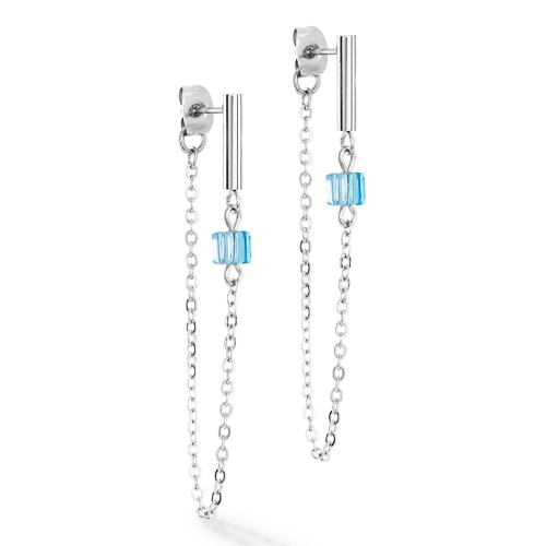 Серьги Coeur de Lion Blue-Silver, 5076/21-0717 фото 3