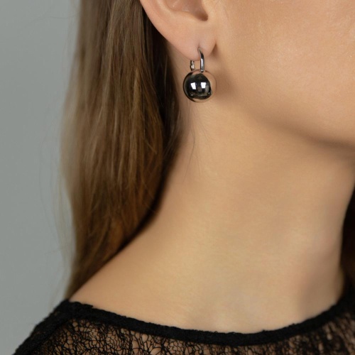 Серьги Moon Paris, Ringo, с шарами, MR-26.01-031 серебристый фото 2