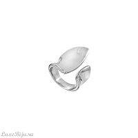 Кольцо Dansk Copenhagen, Courage Waterproof, незамкнутое, DNSK25.2-1W2401018 серебристый, 16,5