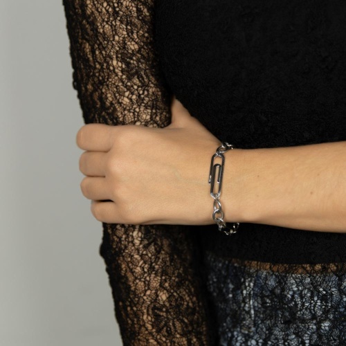 Браслет Moon Paris, Ringo, со вставкой в виде скрепки, MR-26.01-017 серебристый фото 2