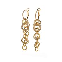 Серьги Lanzerotti, Alhambra, фактурные, LZ-25.04-092 золотистый