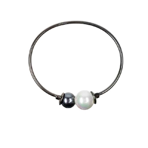 Браслет Possebon White and Graphite Pearl, C0341.1.3 BW