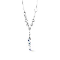 Колье Coeur de Lion Blue-Silver, 4521/10-0717