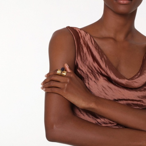 Кольцо Katerina Vassou, Ratana, разъемное, с аметистом, KV26.1-307083G фиолетовый фото 8