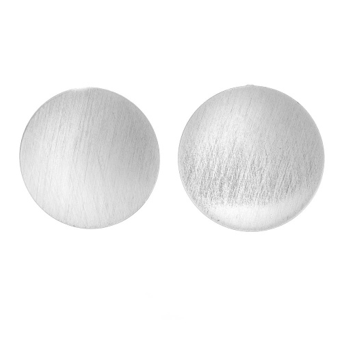 Серьги Dansk Copenhagen, Alaya, в форме диска, DNSK25.1-3C2407003 серебристый