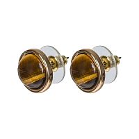 Пусеты Fiore Luna TIGER EYE, LE1110 BR/G