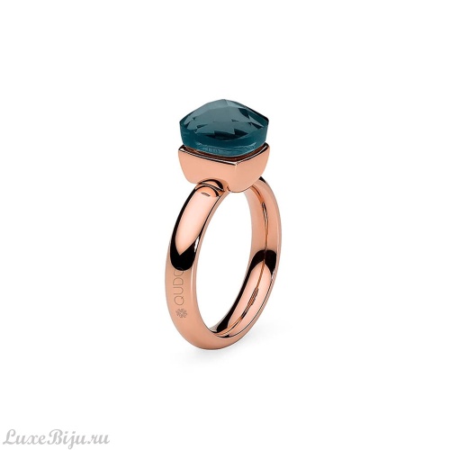 Кольцо Qudo Firenze london blue 19 мм 626092 BL/RG