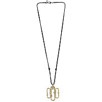 Колье Ciclon, Sakura, кожаное, с чешскими кристаллами, CN-220818 хрустальный