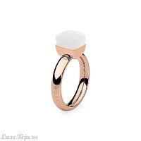 Кольцо Qudo Firenze arctic blue opal 18 мм, 612185 BL/RG
