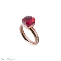 Кольцо Qudo Firenze light fuchsia 18.5 мм 611766 R/RG