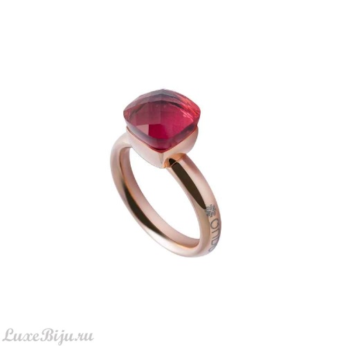 Кольцо Qudo Firenze light fuchsia 18.5 мм 611766 R/RG
