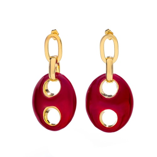 Серьги Francesca Bianchi, с эмалью, FB25.2-BSOR21 красный