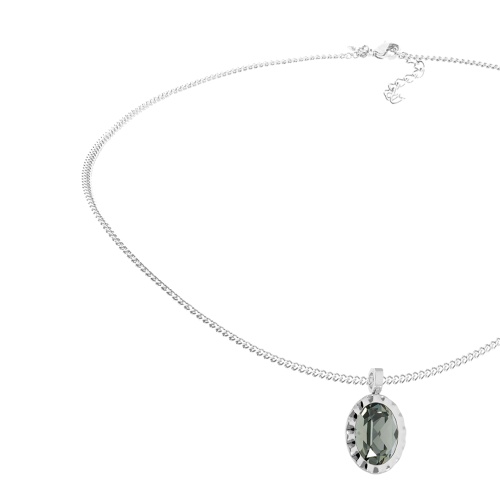 Колье Qudo TIVOLA UNICA big (S/P) Black diamond 3cm, 420539 фото 8