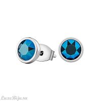Пусеты Fiore Luna Crystal Metallic Blue SWE298 CMB S