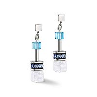 Серьги Coeur de Lion Blue-White, 3018/21-0714