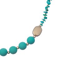 Колье Moon Paris, Lorian, с бусинами из каучука, ML-24.03-002 бирюзовый