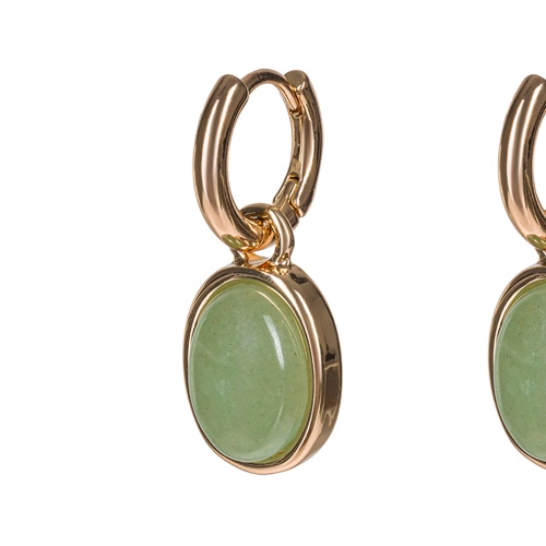 Серьги Fiore Luna GREEN AVENTURINE, LE1204 G/G фото 3