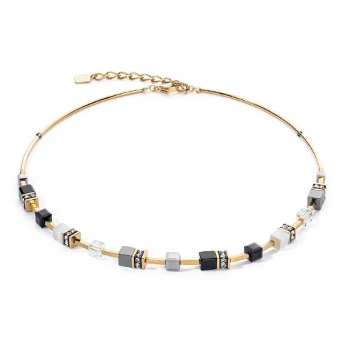 Колье Coeur de Lion Black-White-Grey, 2800/10-1333