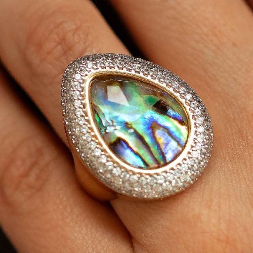 Кольцо Possebon Abalone, K9957.14/18,5 G 22 фото 2