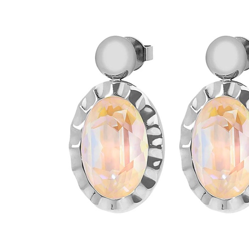 Серьги Qudo TIVOLA UNICA big (S/P) Ivory cream delite 2,65cm, 332201 фото 5