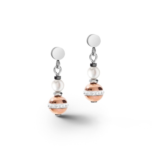Серьги Coeur de Lion Grey-Rose Gold, *5049/21-1226 фото 4