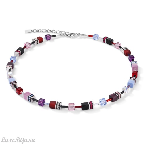 Колье Coeur de Lion Purple-Red-Blue 2838/10-0841