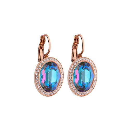 Серьги Qudo Tivola Army green delite 311670 G/RG фото 3