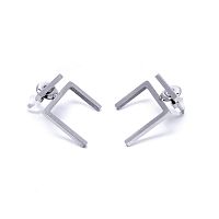 Серьги Moon Paris, Ikita, геометрические, MIK-22.03-030 серебристый