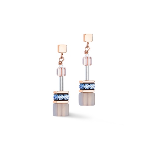 Серьги Coeur de Lion Light blue-Beige, 4905/21-0738 фото 7