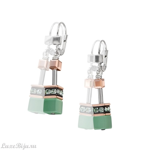 Серьги Coeur de Lion Light Green 4016/20-0520