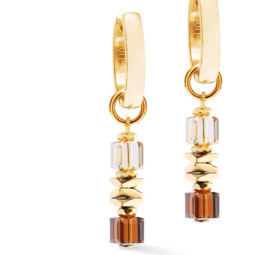 Серьги Coeur de Lion Brown-Gold, 3044/21-1116 фото 2