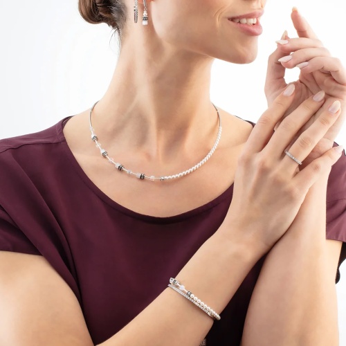 Колье Coeur de Lion White-Silver, 4087/10-1417 фото 4