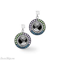 Серьги Coeur de Lion Blue-Green-Lilac, 5036/21-0754