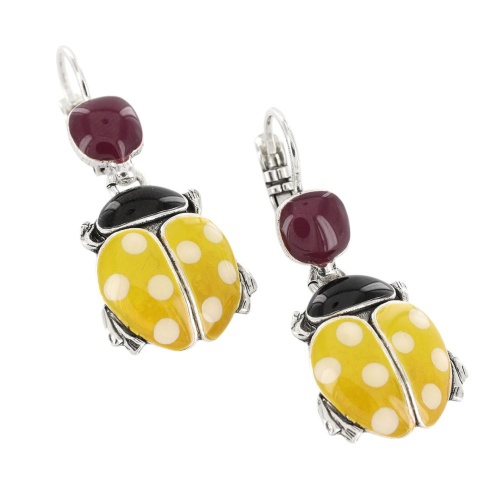 Серьги TARATATA, Cox, с цветной смолой, TT-T25-04716-10Y желтый