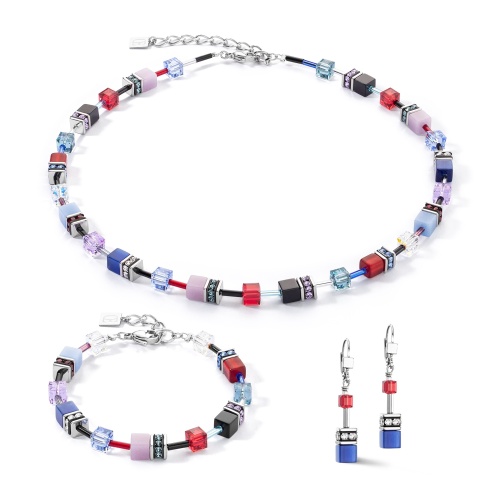 Колье Coeur de Lion Red-blue-lilac, 2838/10-0330 фото 7