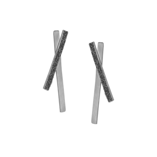 Серьги Katerina Vassou, Damia, с кристаллами, KV23.2-308425 серебристый