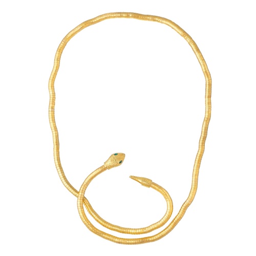 Браслет-колье Moon Paris, в форме змеи, с кристаллами, Mo-Y24.11-077 золотистый фото 3
