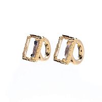 Серьги Moon Paris, Ringo, с кристаллом, MR-22.03-048 золотистый