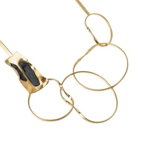 Колье Katerina Vassou, Asteroid, гривна с турмалином, KV26.1-404932G черный фото 2