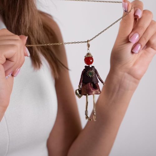 Подвеска Miamelie, кукла Миранда, MiA-2512-CL7649 золотистый фото 4