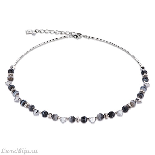 Колье Coeur de Lion Black-White 4894/10-1314