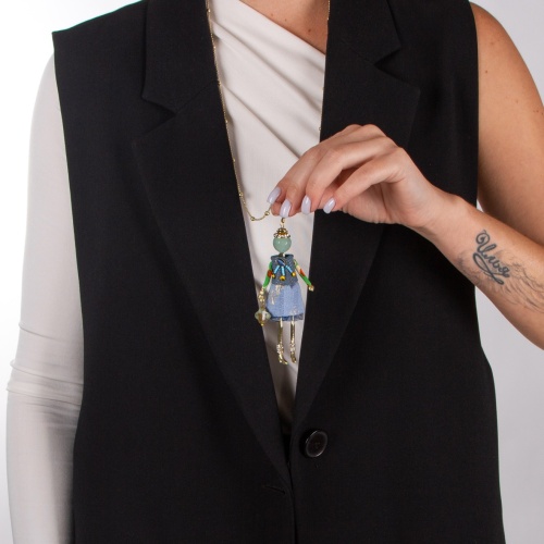 Подвеска Miamelie, кукла Гелла, MiA-2308-CL5452 золотистый фото 5