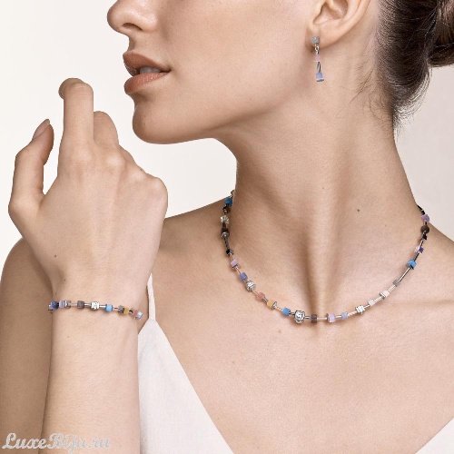 Колье Coeur de Lion Fine Pastel Blue-Rose 5028/10-0719 фото 4