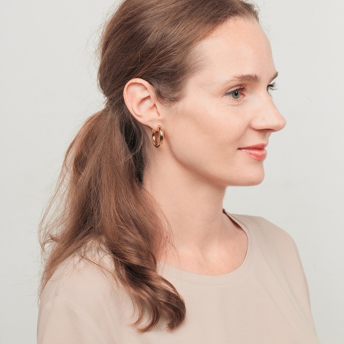 Серьги Fiore Luna 25, AWE2894-G-5-25mm фото 4